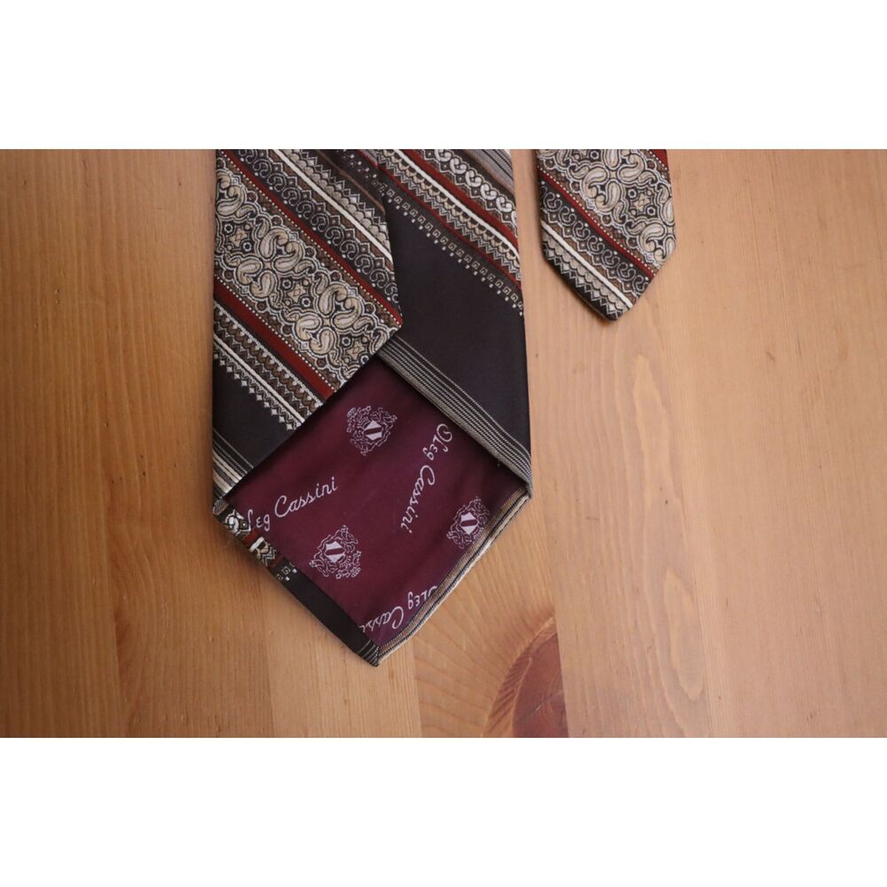 Vintage Oleg Cassini Hughes & Hatcher Necktie - Picture 6 of 10